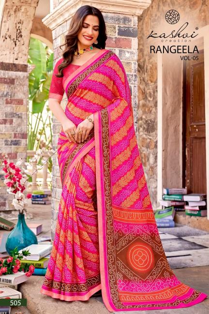 Kashvi rangeela vol-5 saree for wholesale